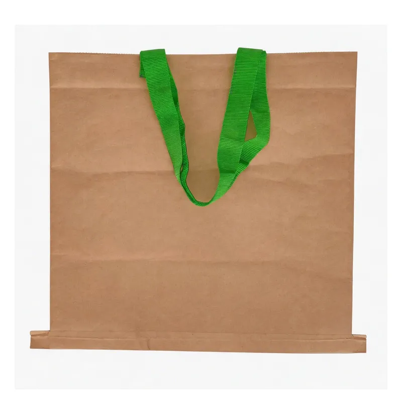 Gewebte Handtasche aus Kraftpapier mit Griff